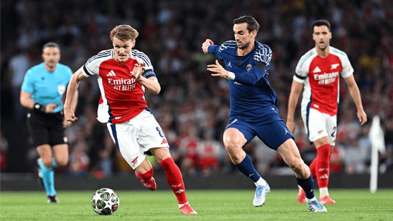 PSG gặp khó trước hàng phòng ngự chắc chắn của Arsenal