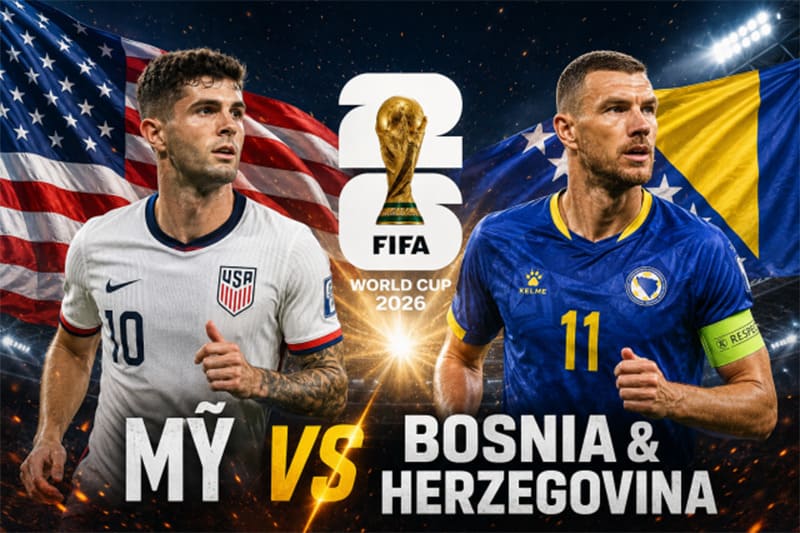 Thành tích gặp nhau giữa Mỹ vs Bosnia và Herzegovina 